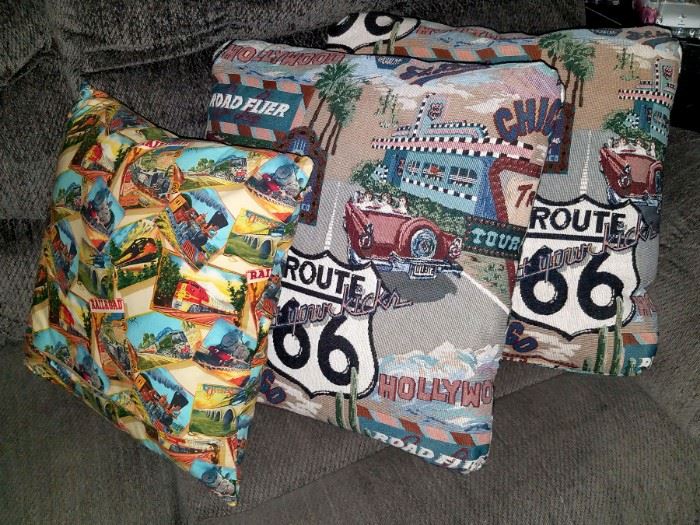 Route 66 pillows