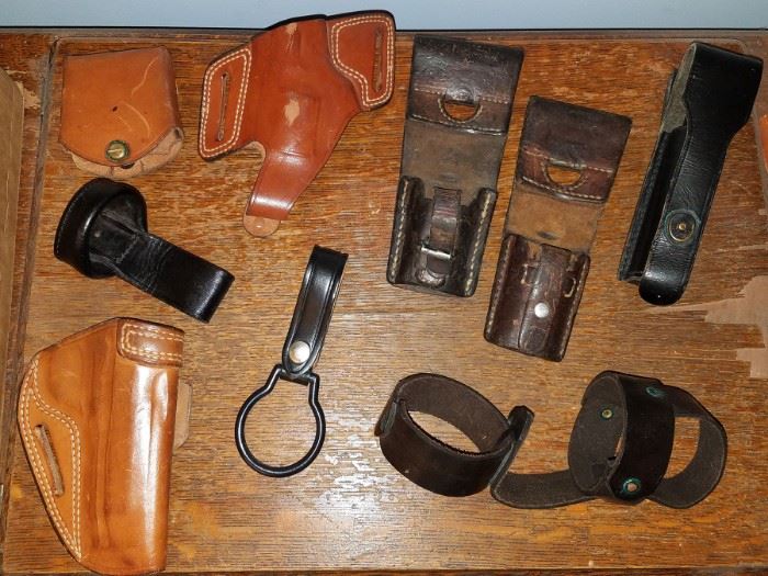 Leather weapon cases and accessories