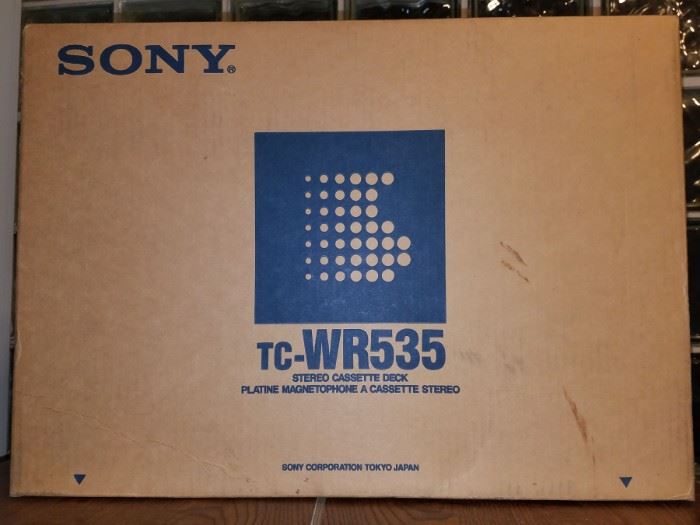 New in box Sony cassette deck