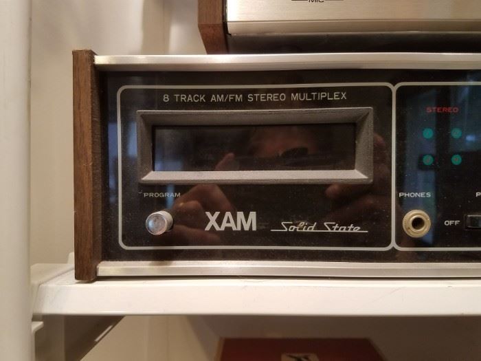 XAM Solid State 8 track player stereo