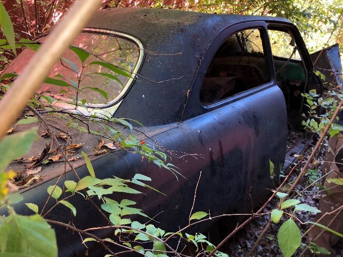 A '51 Ford - needs just a bit of TLC (and digging out!)