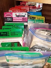 Revell, Aurora and other model car parts...