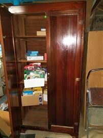 Wood shelving cabinet