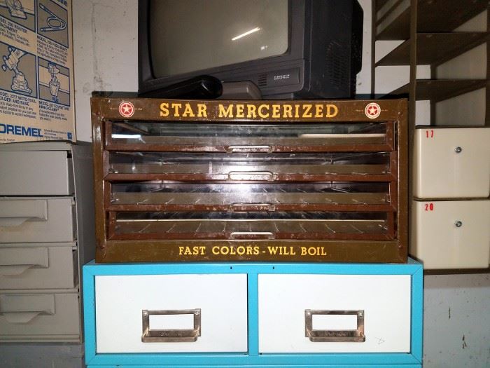 Vintage store display for Star Mercerized thread