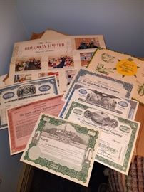 Train railroad locomotive ephemera