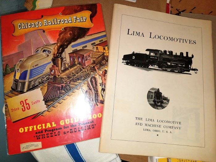 Train railroad locomotive ephemera