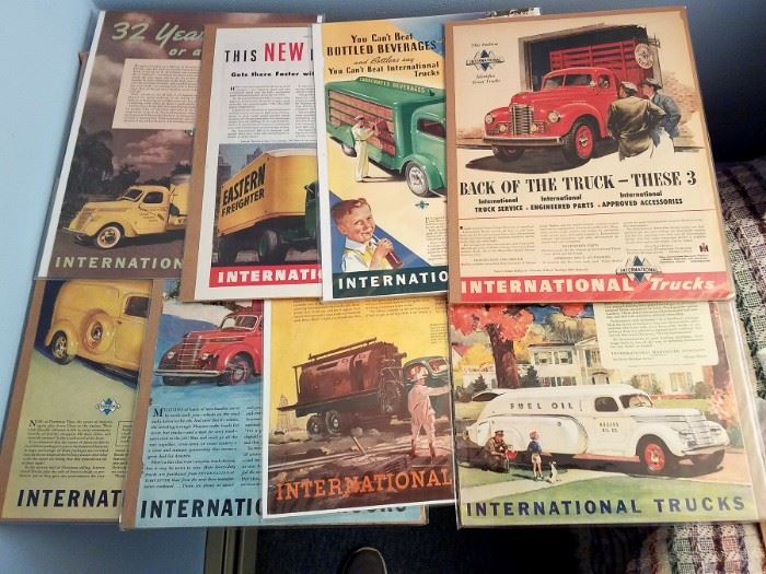 Vintage truck ads