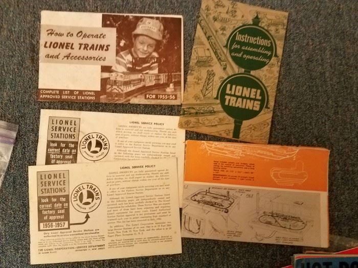 Lionel Trains ephemera