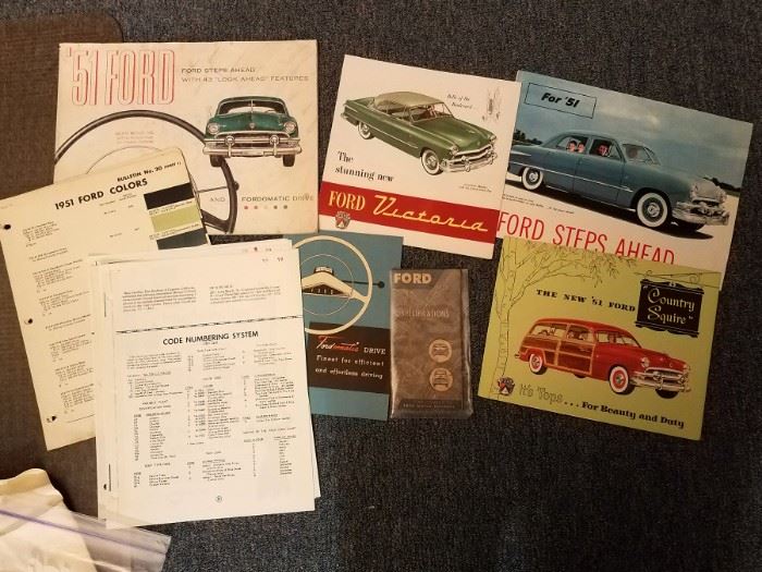 Vintage auto flyers