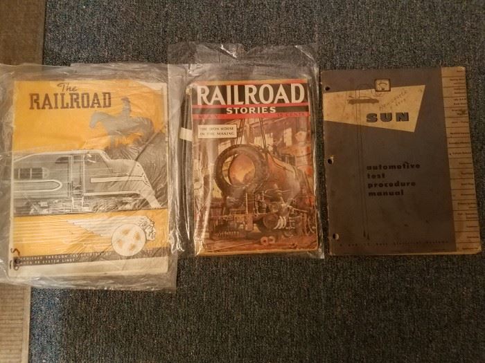 Train railroad locomotive ephemera