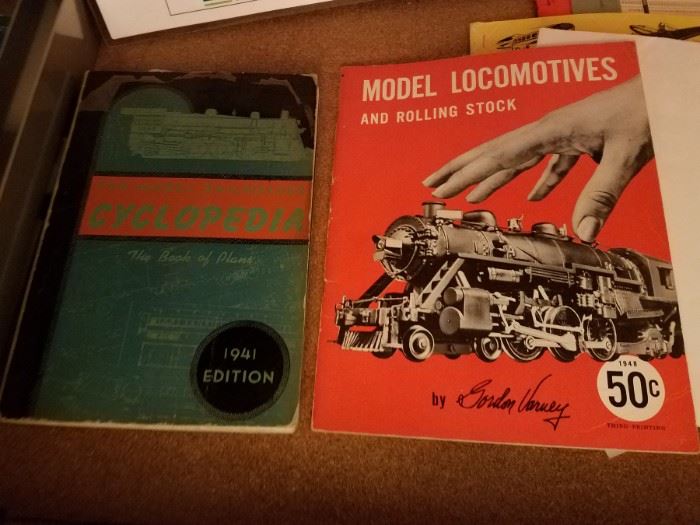 Train railroad locomotive ephemera