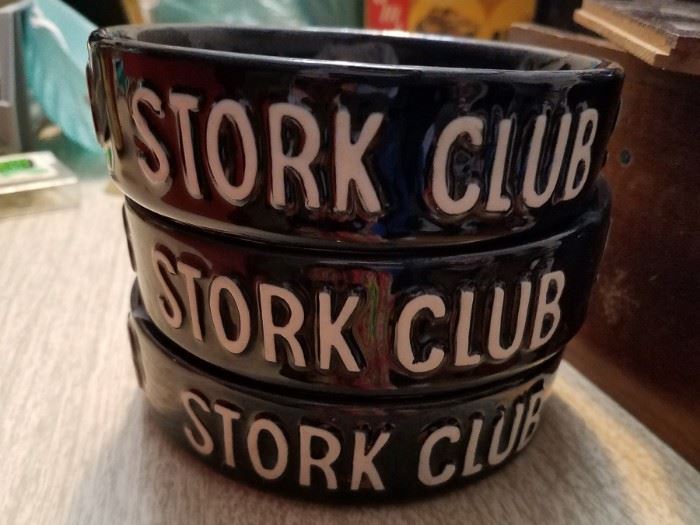 Vintage Stork club ashtrays