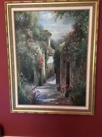 Mediterranean Alleyway Painting