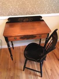 Nichols & Stone Writing Desk & Chair