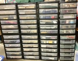 Bins and Bins of STAMPS, PAPER STOCK, CARD STOCK with all the fixings. Fun, Fun!