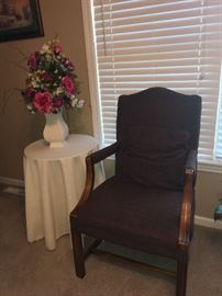 Plum color side chair