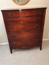 Duncan Phyfe style chest of drawers