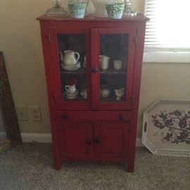 Antique Painted Child's Cupboard