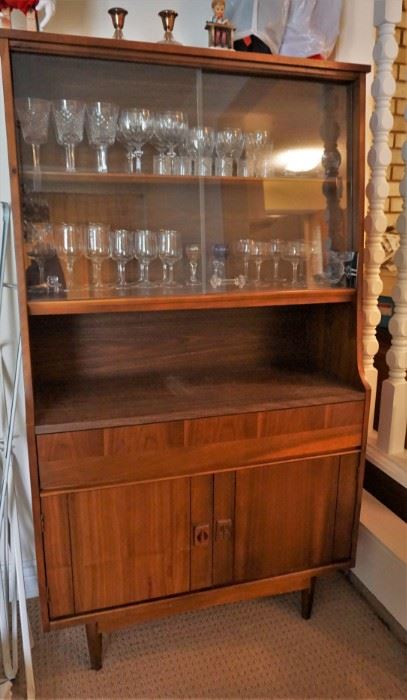 MCM china cabinet, table, chairs, and buffet