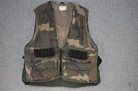 Duck Bay Camo Vest and Orange Vest / Size MED. LOCATION 19
