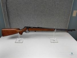 Wards Western Field Model 47A / This is a Wards Western Field Model 47A, tube feed bolt-action .22 S-L-LR caliber rifle. The Western Field trademark has appeared on hundreds of shotguns and rifles sold through Montgomery Ward's retail stores. Most of these models were manufactured through subcontracts. This particular gun was manufactured by Mossberg. FFL #283
