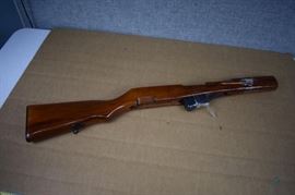 Wood Rifle Stock with hidden/blind magazine and butt plate / 04315 stamped on stock. LOCATION 17
