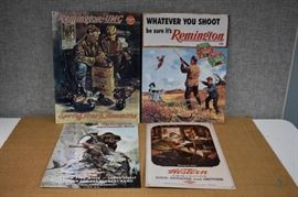 Metal Remington and Western Wall Hangings / 3 colorful, raised metal Remington and 1 Western wall hangings. 16" x 8" and larger. LOCATION 18
