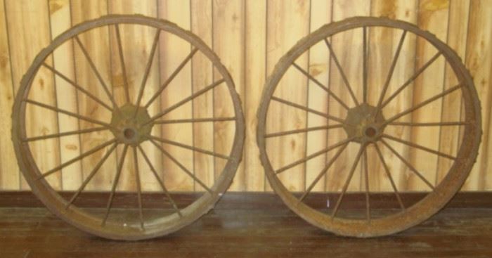 Large Iron Wheels