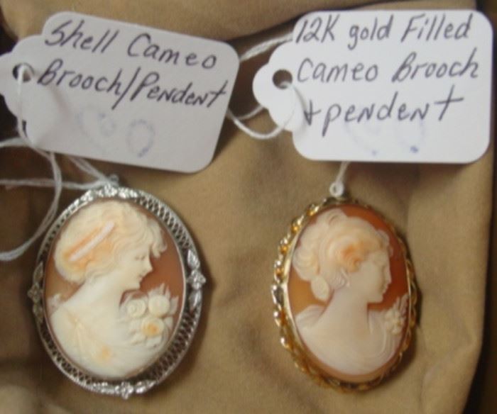 Cameo Brooches/Pendents