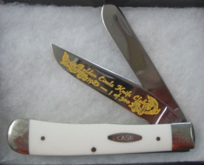 1983 Case XX Trapper Knife - Golden Circle Knife Club - Jackson,TN - Serial # 158 of 300 Made