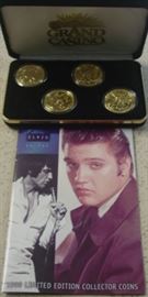 Several Sets of Grand Casino 1999 Limited Edition Elvis Presley Collector Coins