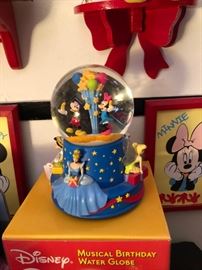 Disney Musical Birthday Water Globe