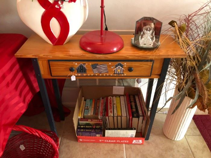 decorative side table with drawer