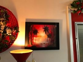 Spray painted painting