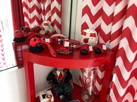 Lady Bug kitchen brushes, napkin holder
