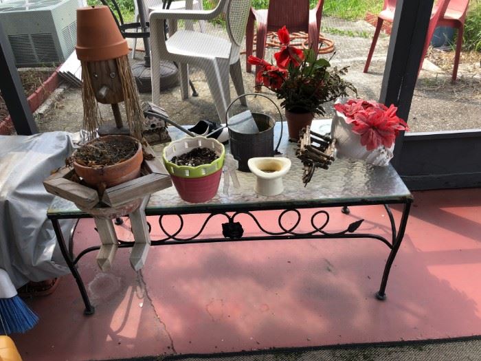 wrought iron table