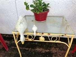 wrought iron table