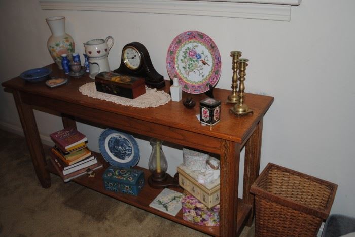 Oak sofa table