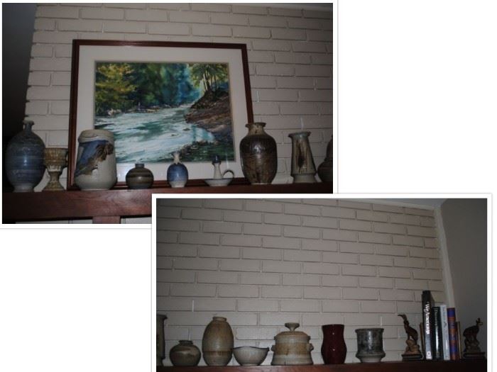 Local pottery - Bob Owens and a piece of Charlie West