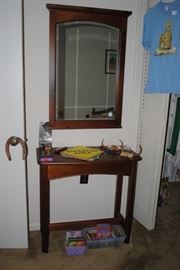 Hall table and mirror