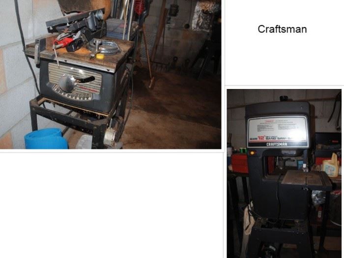 Craftsman Table and Band Saw