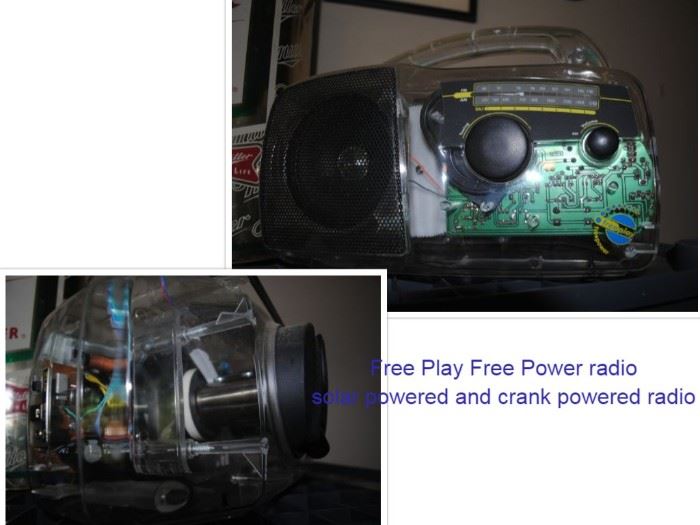 Free Play Free Power radio solar powered and crank powered radio