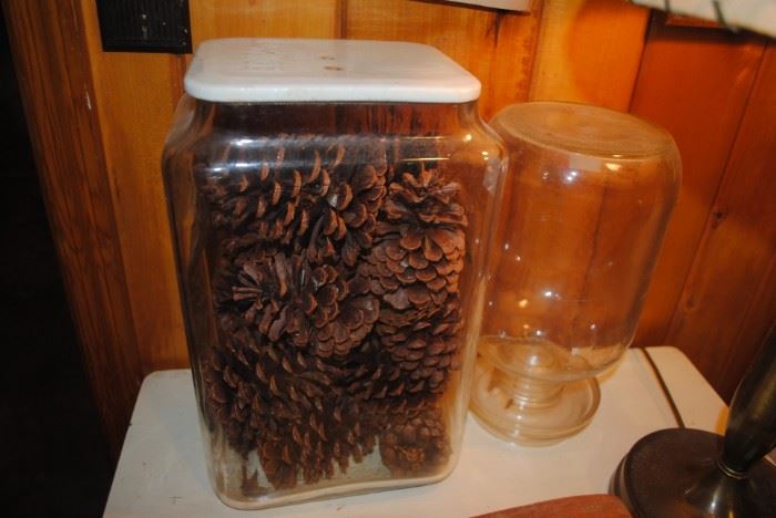 Edison glass battery jar and chicken feeder