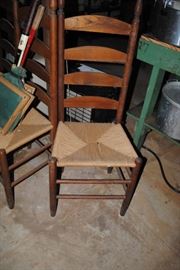 Ladderback chairs x 4