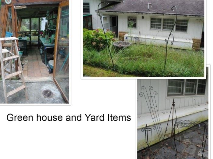 The Green house and other yard items