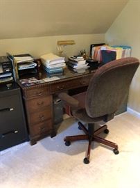 Kneehole desk and Chair