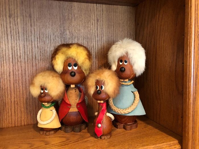 Mid Century Scandinavian Beaver Gonks