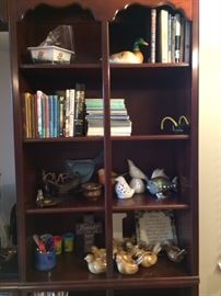 Books, fish and fowl collection. book shelf not available