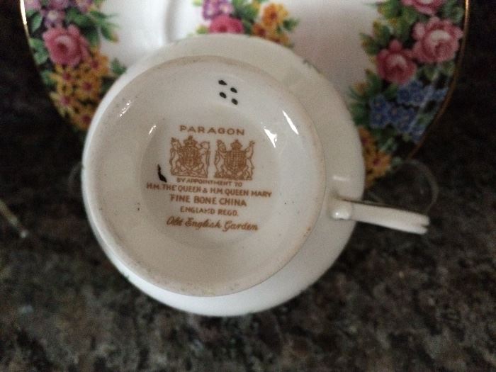 Paragon Old English Garden Tea cup and saucer