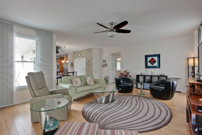 Living Room, Leather Sofa, Leather Chair, Leather Swivel Chairs, Glass &  Stainless Tables, Area Rugs